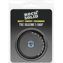 RockSolid by Doc Johnson Cockring The 5 Snaps Noir